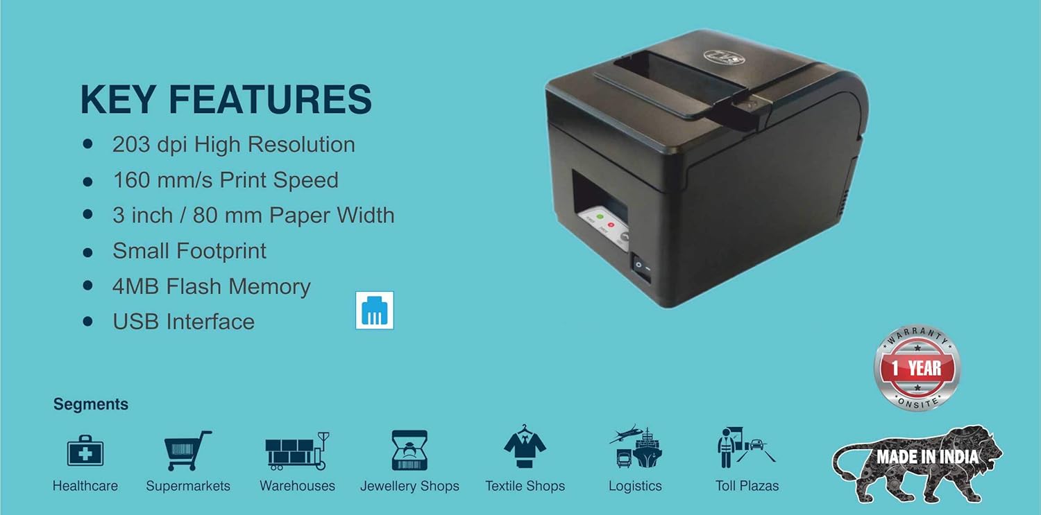TVS ELECTRONICS |RP3160 Gold Thermal Receipt Printer